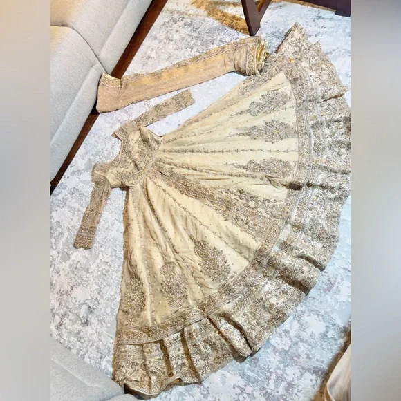 Pakistani/Indian Beautiful reception wedding bridal dress - Picture 4 of 17